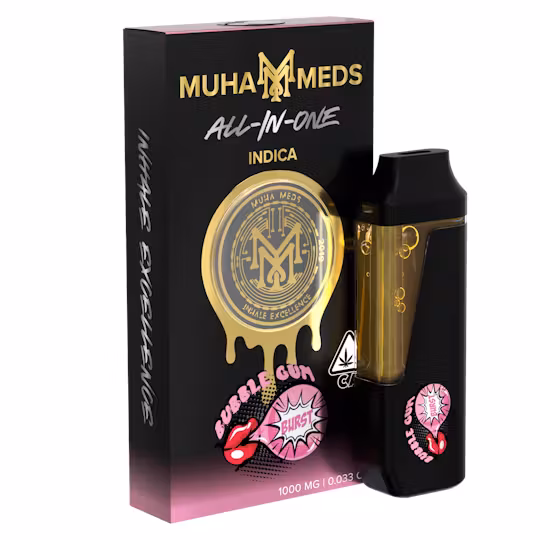 Muha Meds Bubble Gum 1,000Mg All in One